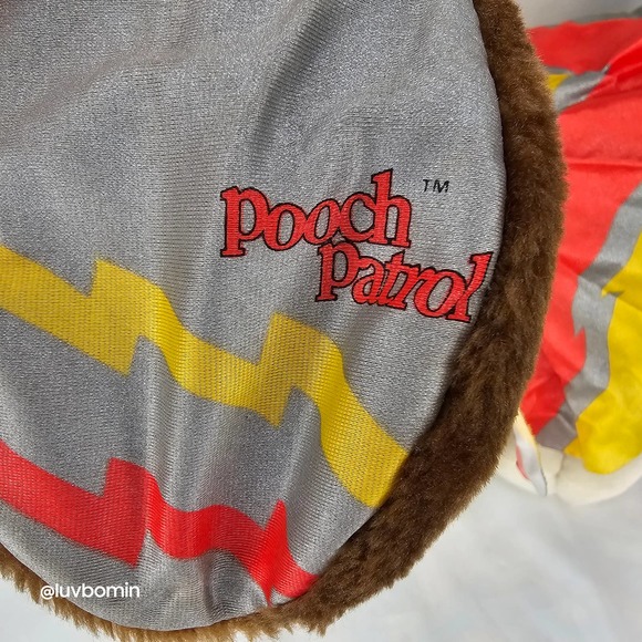 Tonka Pooch Patrol Super Hero Dogs Plush Toy Figure Rare Vintage 1991 Red Yellow - Picture 3 of 8